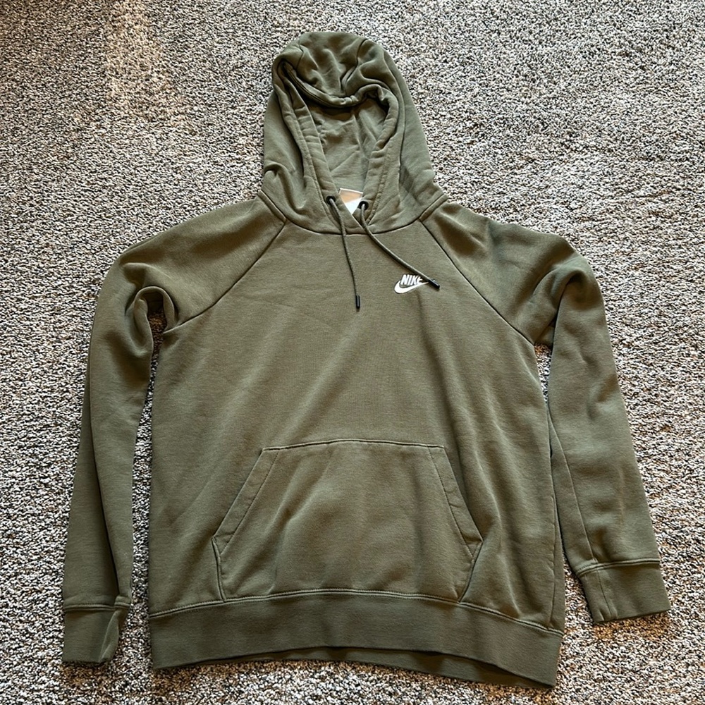 Nike olive green sweatshirt